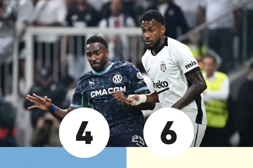 Les notes de Besiktas-OM : la souffrance d'Ulisses Garcia, la revanche d'Amir Murillo