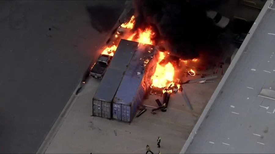 TV news helicopter crashes near deadly L.A. bus collision, 3 killed