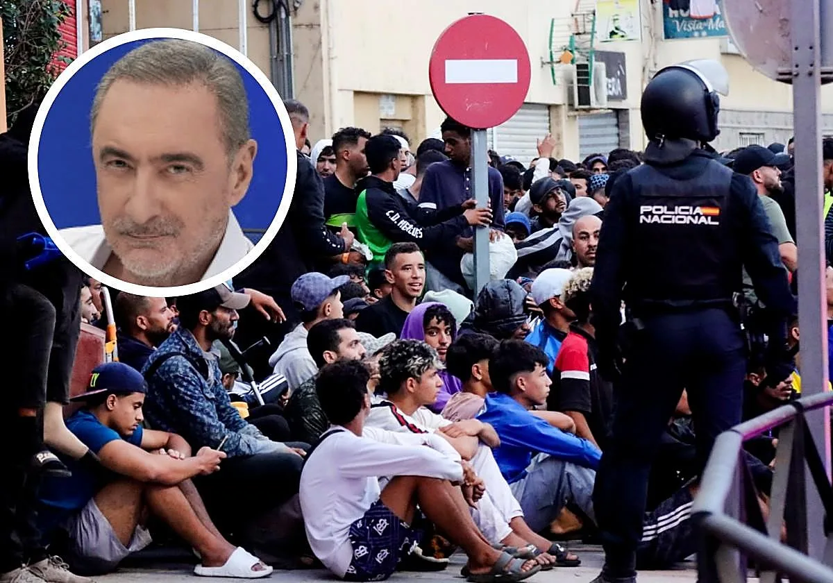 Carlos Herrera, convencido de lo que va a pasar en Ceuta por el traslado de inmigrantes a campamentos: «Las playas se van a volver a llenar»