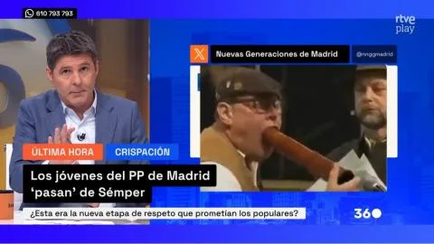 Jesús Cintora retrata la "barra libre" del PP: Sémper pide respeto mientras sus juventudes lanzan mofas sexuales sobre Sánchez