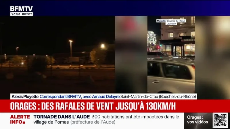 Bouches-du-Rhône: un épisode météorologique intense a frappé la région avec des rafales de vent atteignant 134 km/h