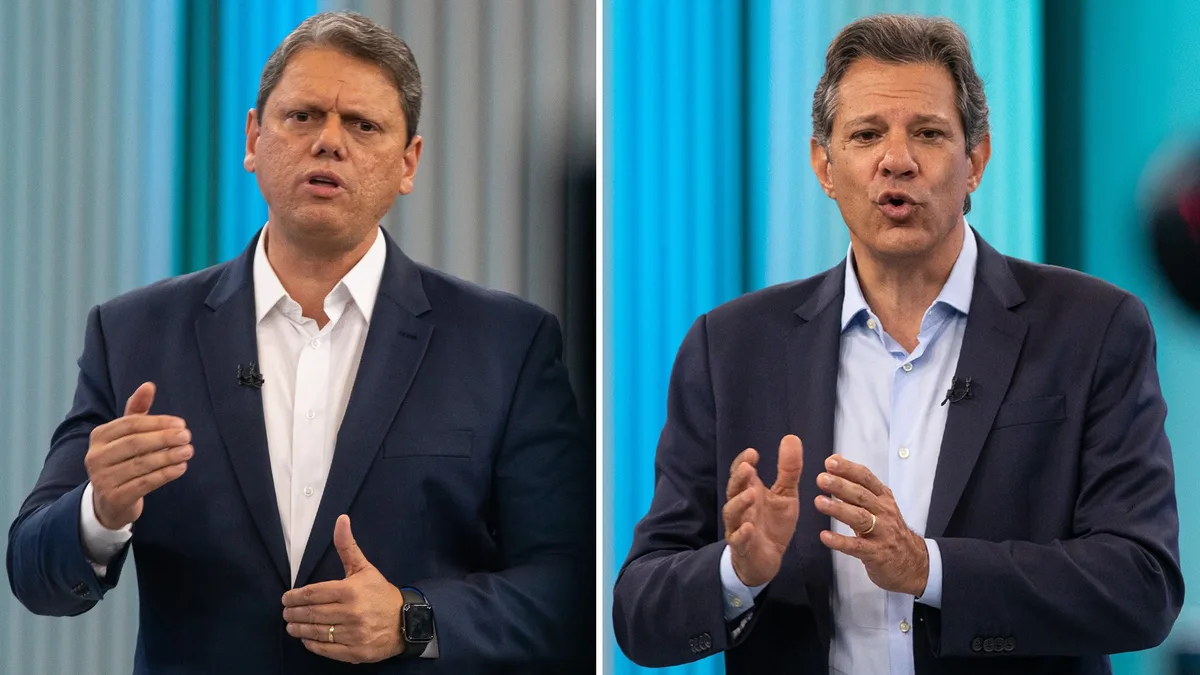 Horário eleitoral: Tarcísio terá o dobro do tempo de tv e rádio que Haddad em SP; veja distribuição