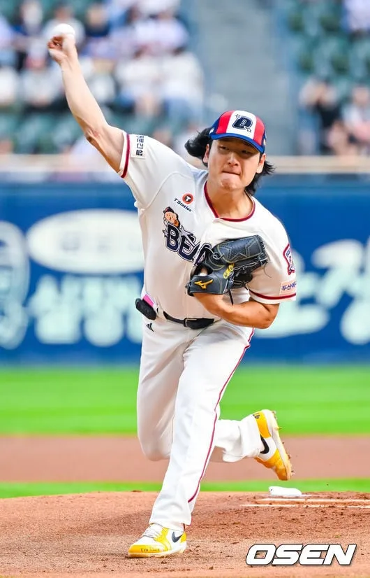 ‘160.3km’ 곽빈, ML 스카우트 눈도장 쾅! 라이벌 안우진 꺾다…두산, 키움 제물로 2연패 탈출 ‘안재석 연타석포+김대한 쐐기포’ [잠실 리뷰]