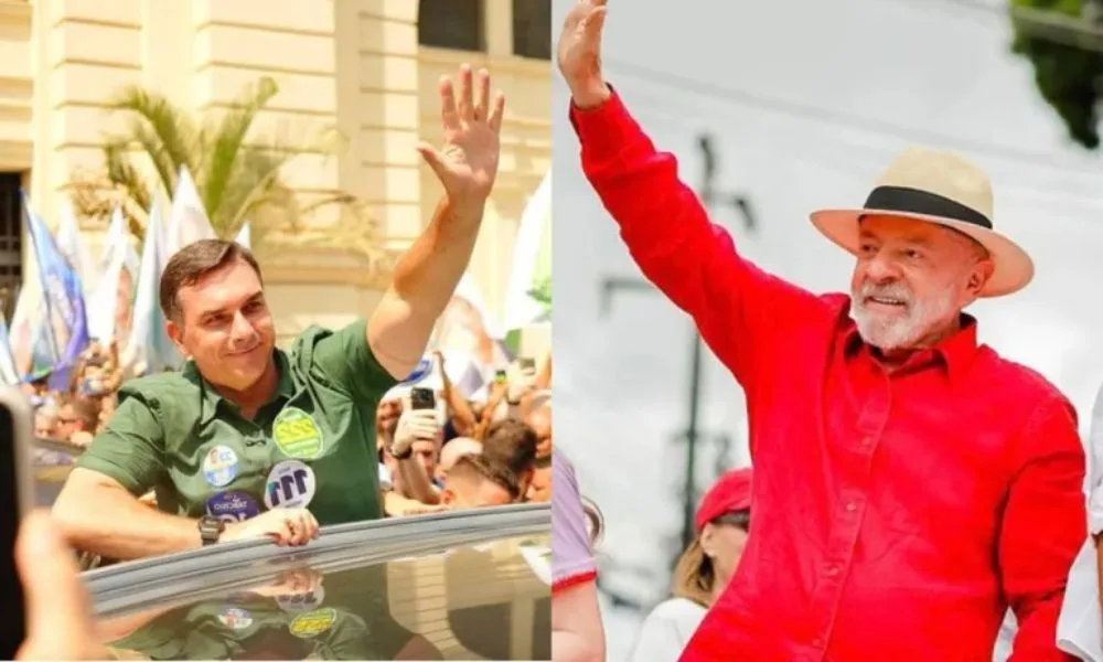 Lula tem 49% de rejeição e Flávio Bolsonaro, 46%, diz Gerp