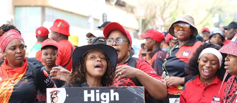 Cosatu leads strike over ‘attacks’ on workers’ rights