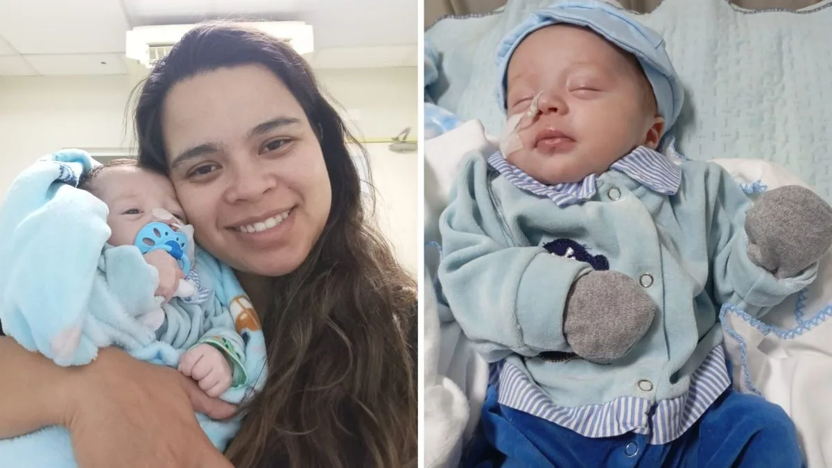 ‘Mãe solo’ precisa de R$ 3 mil mensais para alimentar bebê com cardiopatia em SC