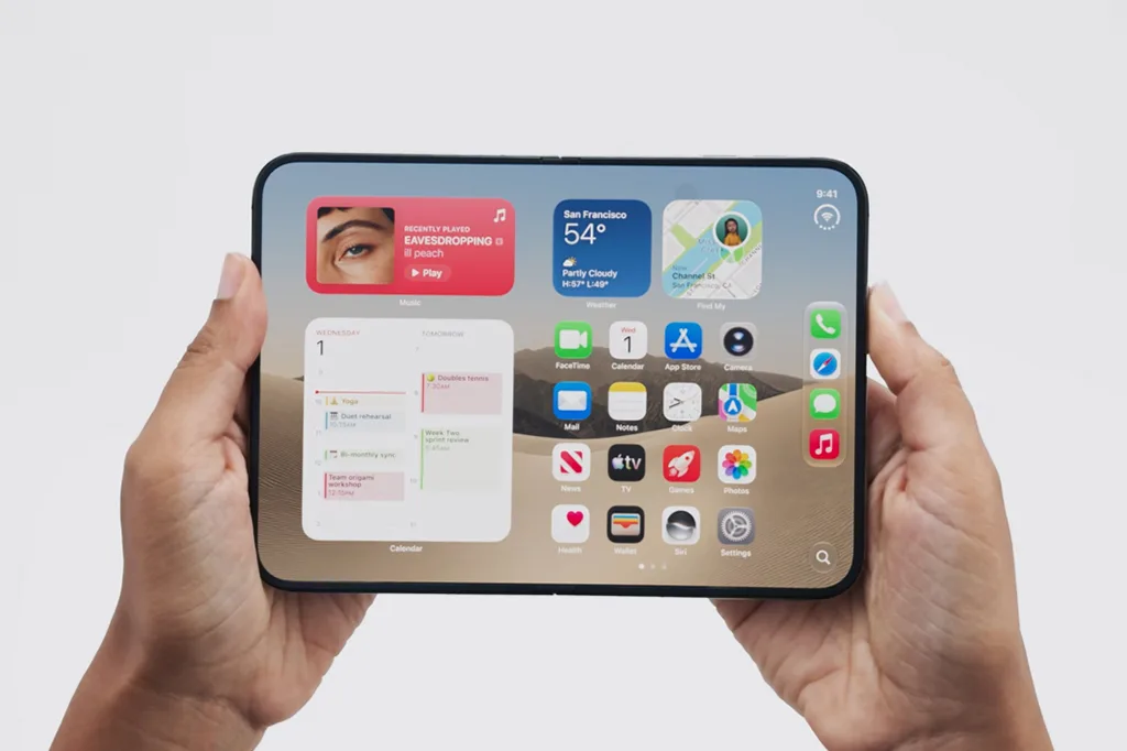Apple mostra o iPhone Duo, com tela dobrável e preço a partir de US$ 1.999