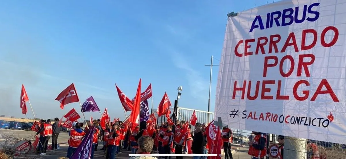Airbus da por cerrada la mesa de negociación de la huelga tras rechazar los sindicatos su suspensión previa