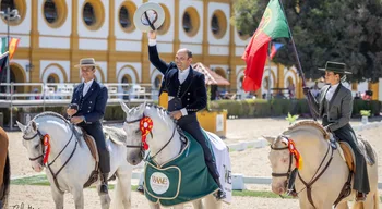 Gilberto Filipe tornou-se tricampeão do mundo de equitação de trabalho