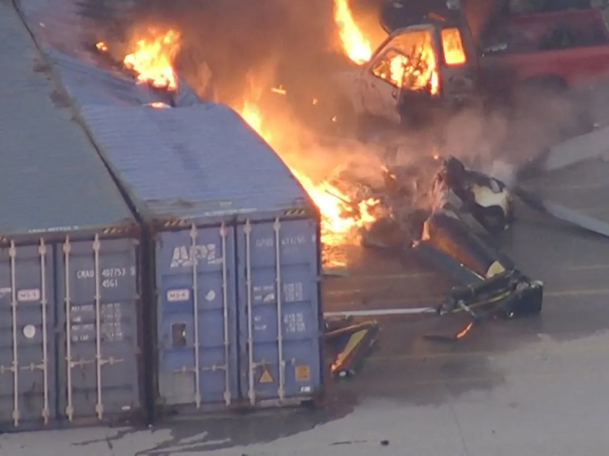 Three killed as NBC news helicopter crashes in Los Angeles