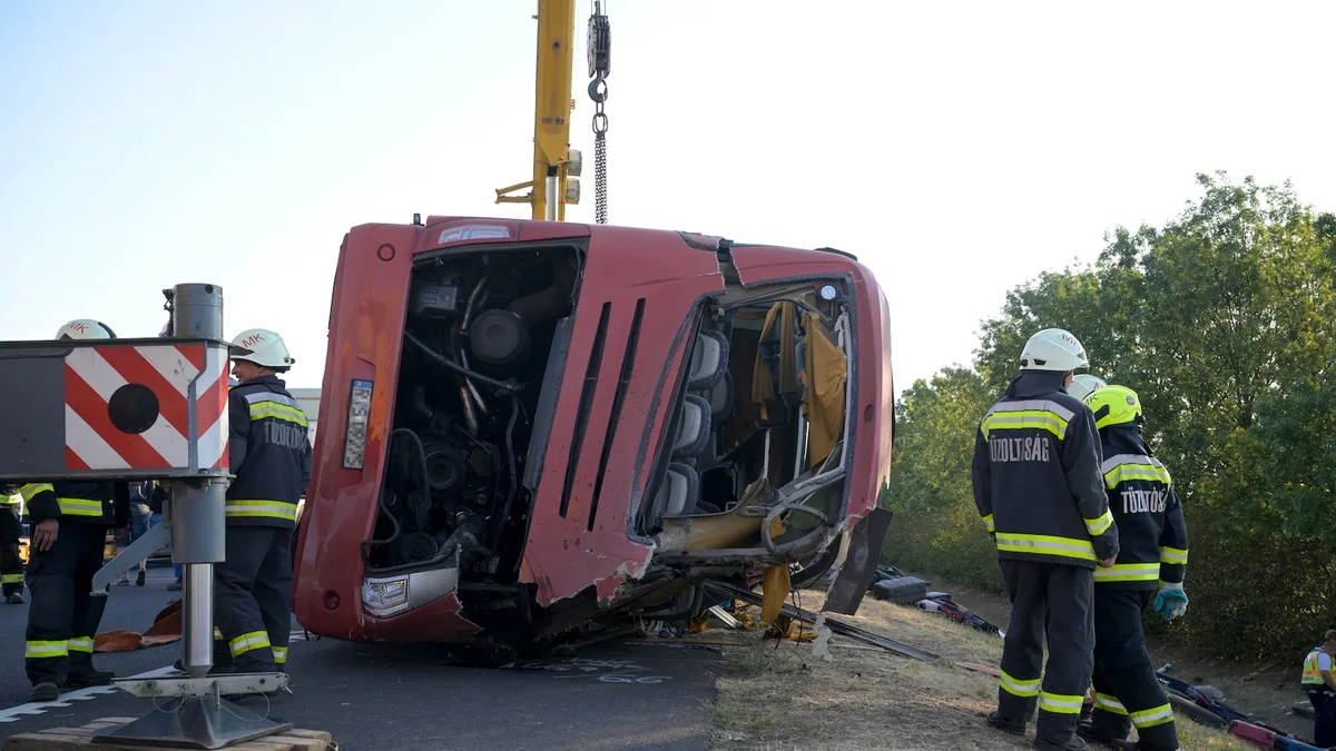 Bus crash in Hungary kills 12 people, injures at least 10 others