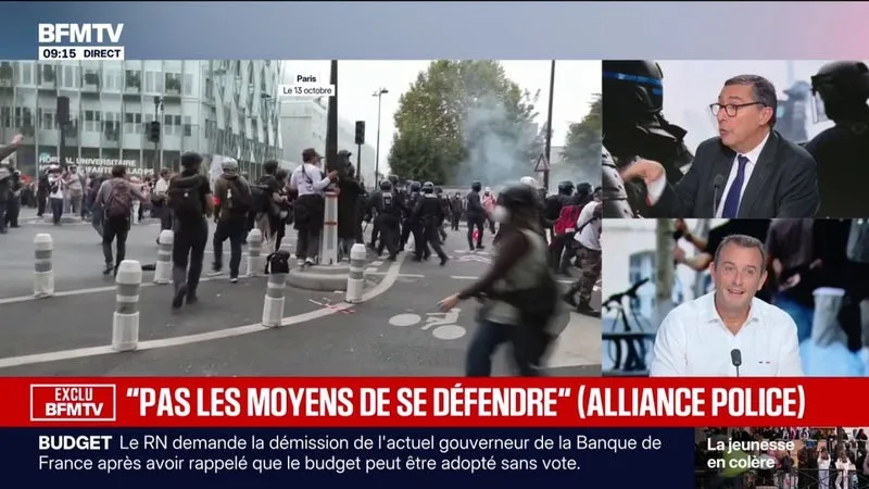 Mouvement lycéen: “Mes collègues sont de la chair à canon”, estime Fabien Vanhemelryck, secrétaire général d’Alliance police nationale