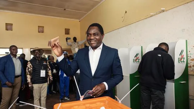 Wahl in Sambia: Amtsinhaber Hakainde Hichilema gewinnt Präsidentschaftswahl in Sambia