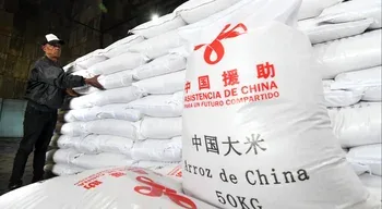 China doa mais 15 mil toneladas de arroz a Cuba