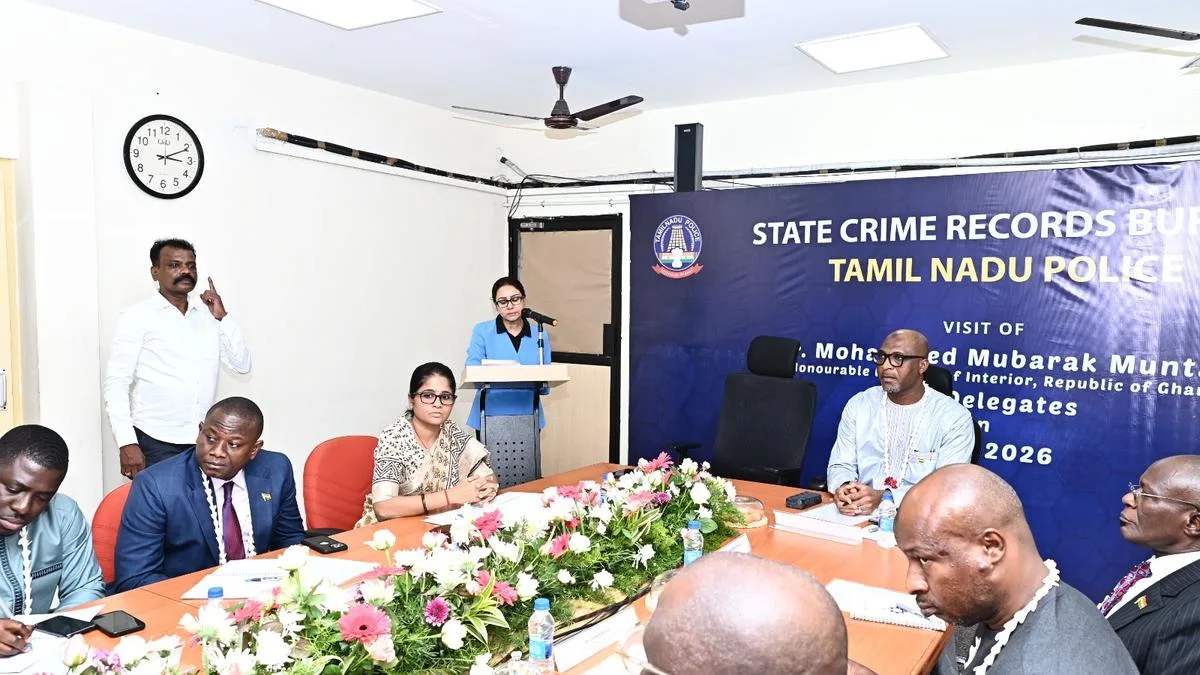 Delegation from Ghana visits crime records bureau in T.N. to study digital policing initiatives