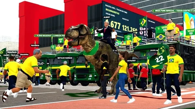 Paulista Livre: brasileiros criam jogo com manifestação virtual e memes de Lula e Flávio Bolsonaro