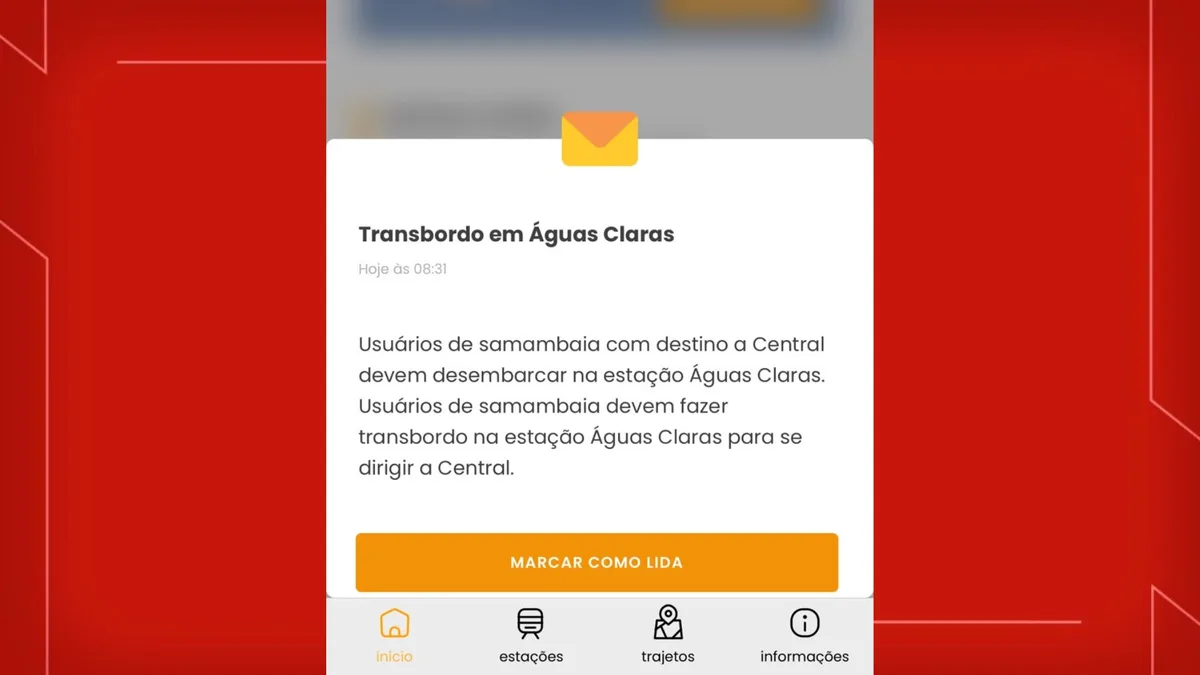 Passageiros enfrentam metrô lento e tumultuado na manhã desta quinta (20) no DF; VÍDEOS