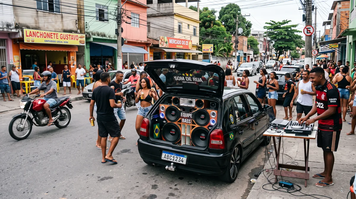 Jovem investe R$ 5 mil em som para o porta-malas, liga o equipamento durante churrasco na porta de casa e tem o carro multado por agente que passava pelo local