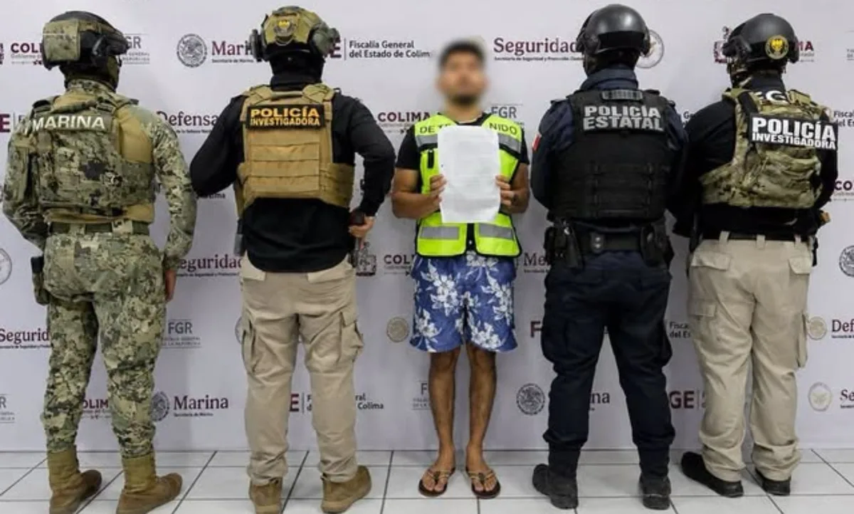 Detienen en Colima a “El Pirul”, presunto sicario del Cártel de Los Mezcales