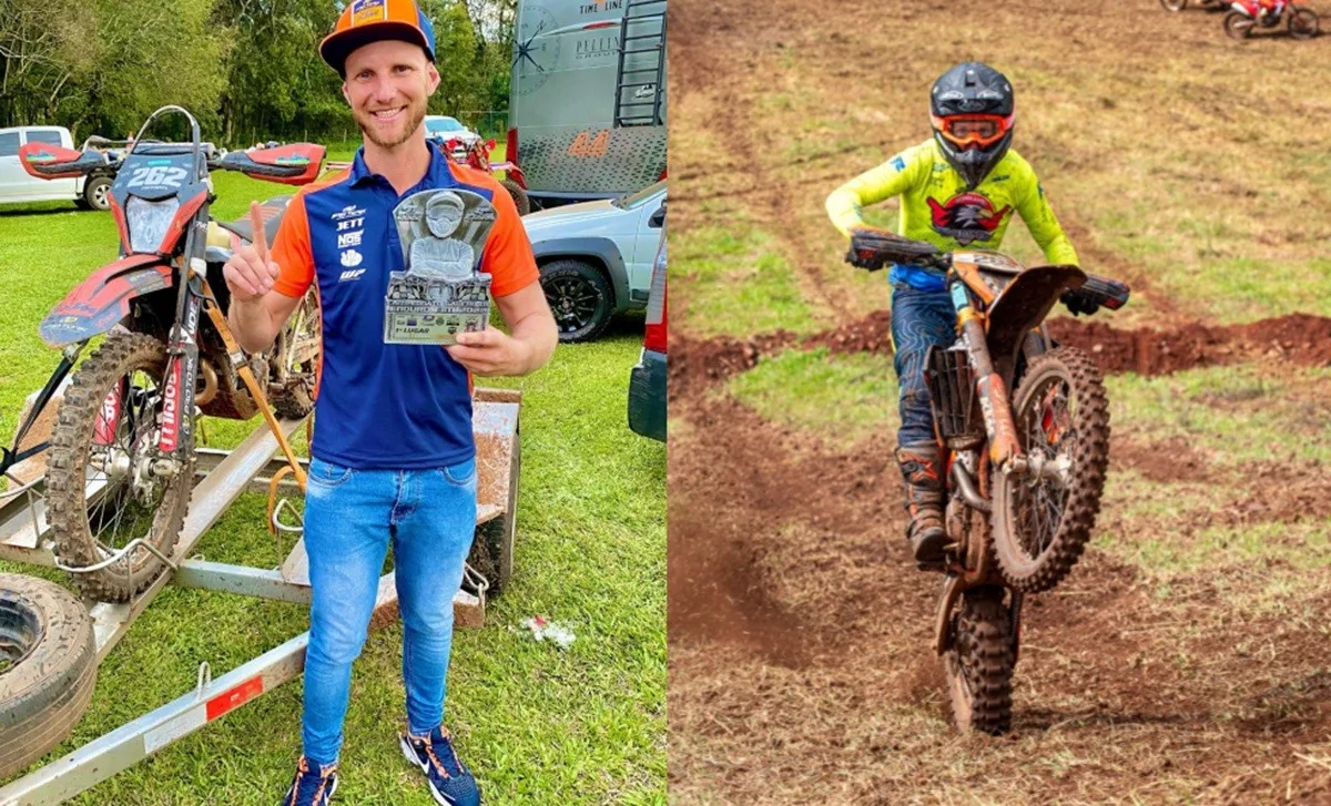 Quem era o piloto campeão de enduro morto em serraria da família em SC