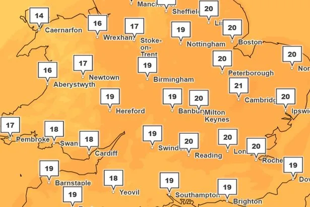 UK weather: Heat blast batters Britain with multiple regions facing balmy 20C and maps turn orange
