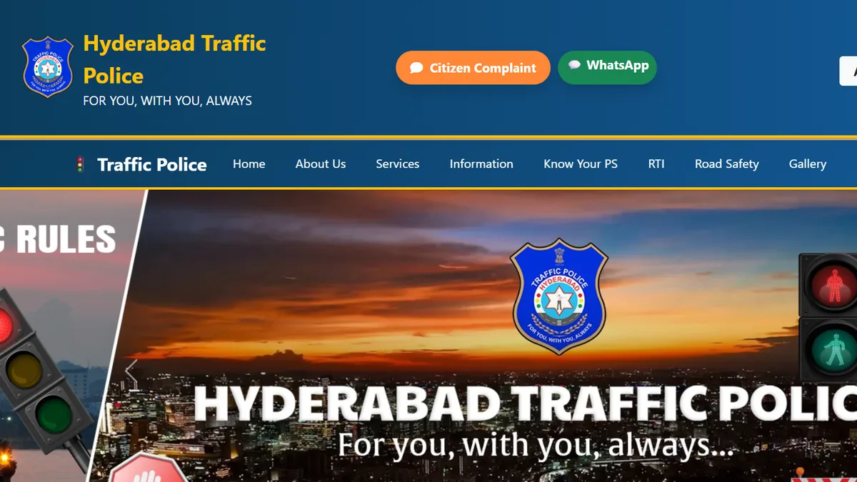Hyderabad Traffic Police launches new website; displays ‘Citizen Complaint’, ‘Parking Zones’ details and emergency numbers