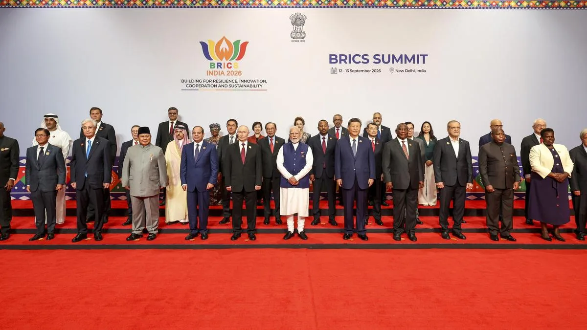 BRICS Summit: Leaders pose for group photo on Day 2 in New Delhi