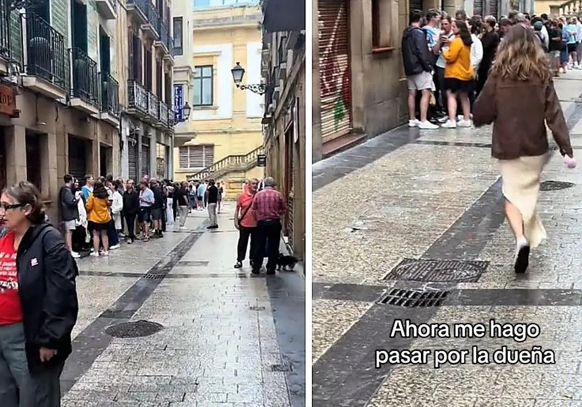 Una vasca, sin palabras con lo que ha visto en la puerta de un bar de San Sebastián: «No tienen ni idea de por qué»