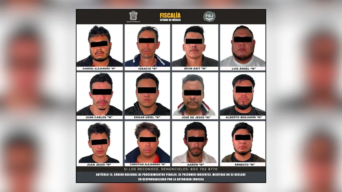 Procesan a 12 adultos y un menor por secuestro exprés: robaron un tráiler con más de 2 mil cajas de vino tinto en el Edomex