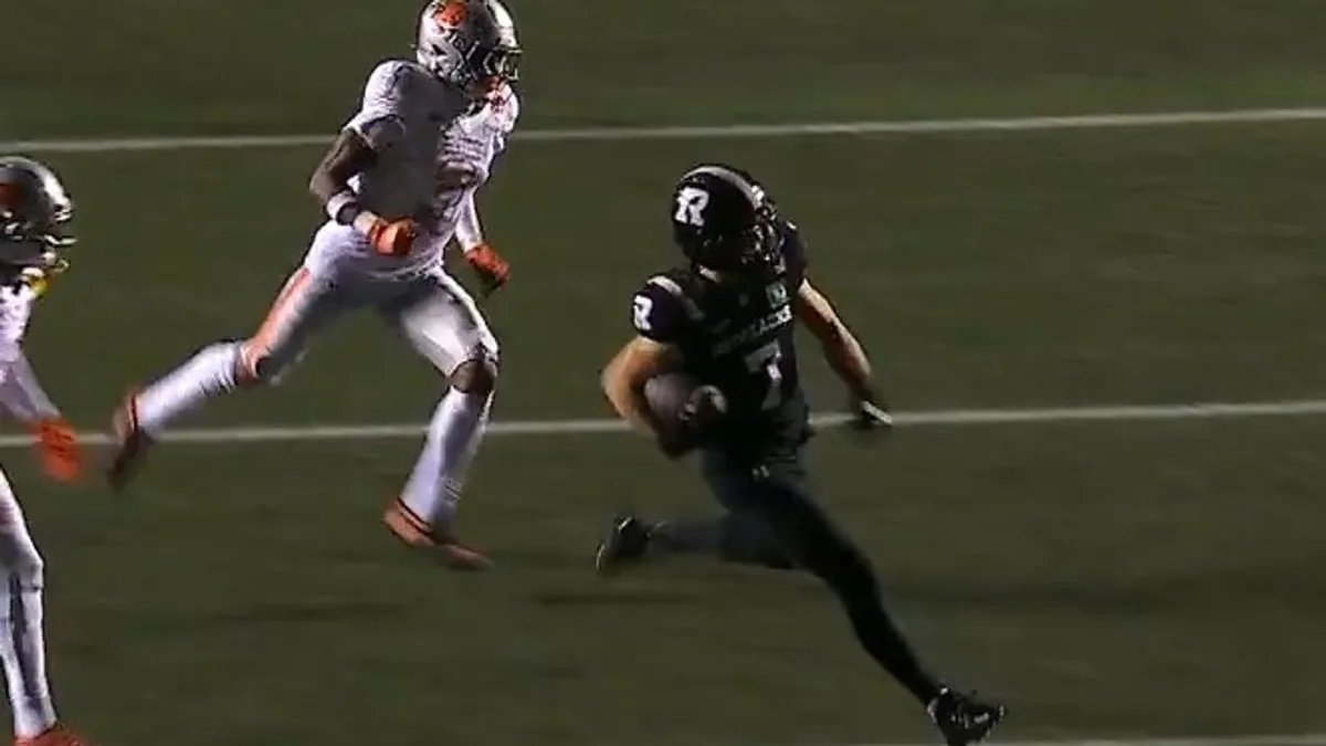 Redblacks’ Eberhardt makes slick spin move and turns on jets for 49-yard TD