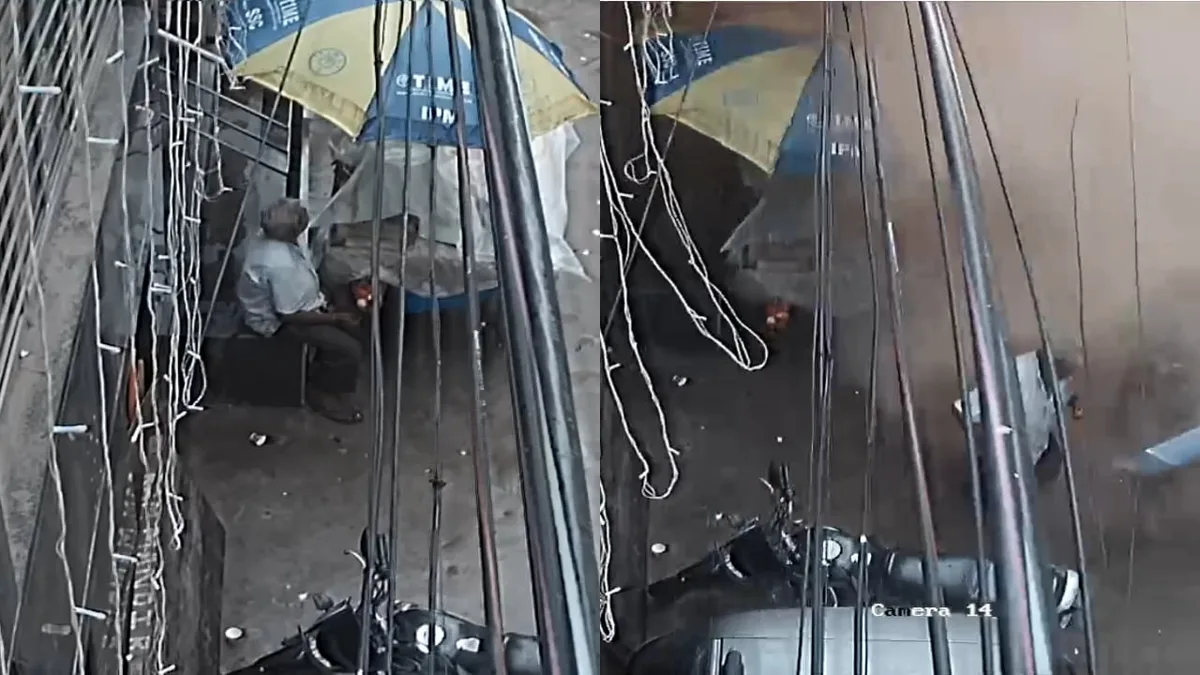 Video: Moment Delhi Building Came Crashing Down And Turned Into Rubble