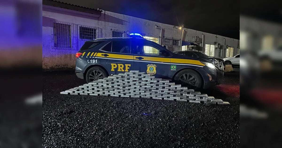 Vídeo: mais de 132,5 kg de cocaína são apreendidos pela PRF no Paraná