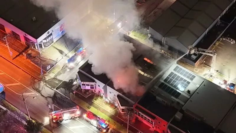 Melbourne factory fire
