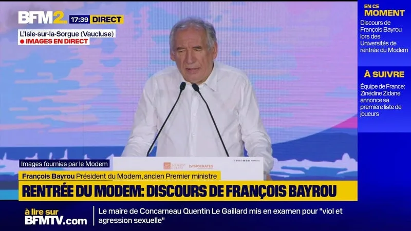 RN et LFI: François Bayrou alerte sur deux forces politiques "mortelles dans leurs conséquences pour le pays"