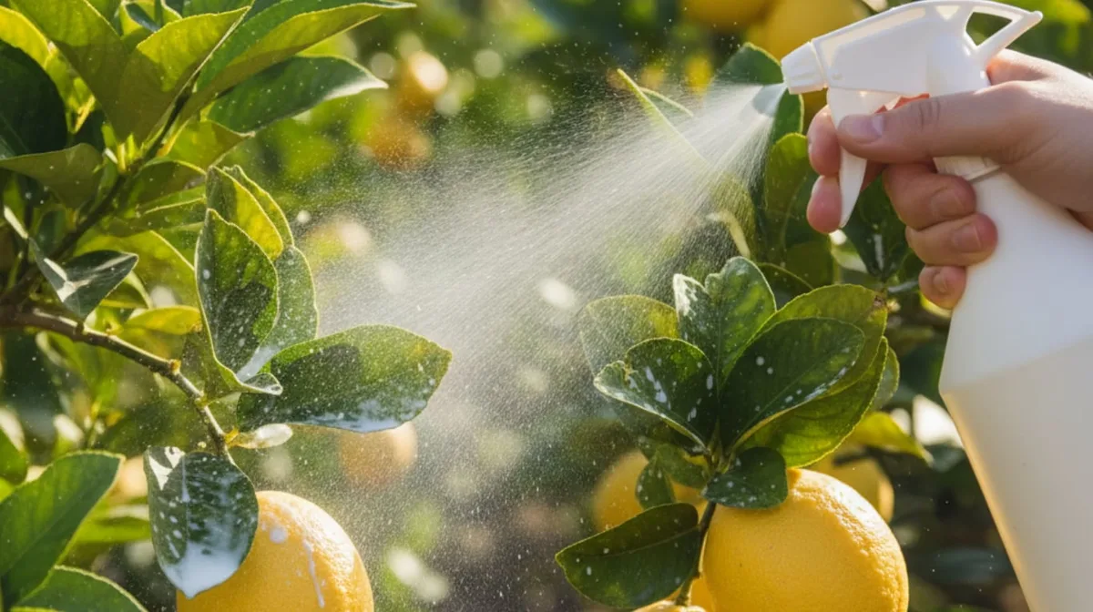 Expertos coinciden: “Si las hojas del limonero están amarillas no siempre es falta de agua y se lo puede salvar rociando leche”