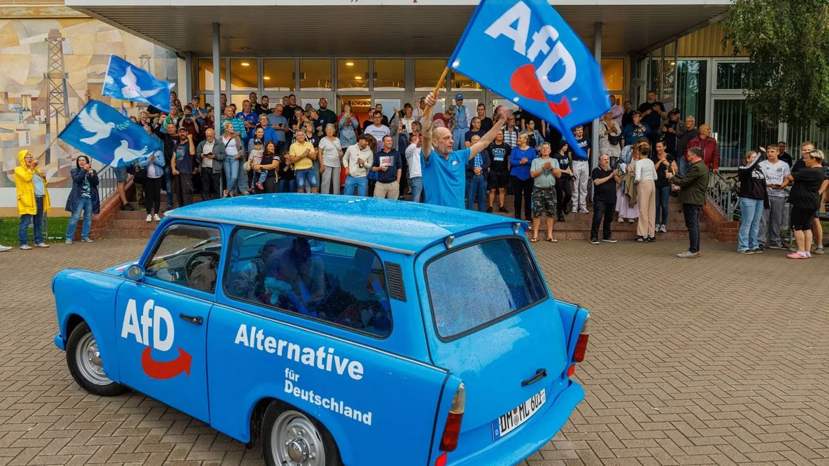 Landtagswahlen: Mehr als 100 Gegendemonstranten bei AfD-Veranstaltung