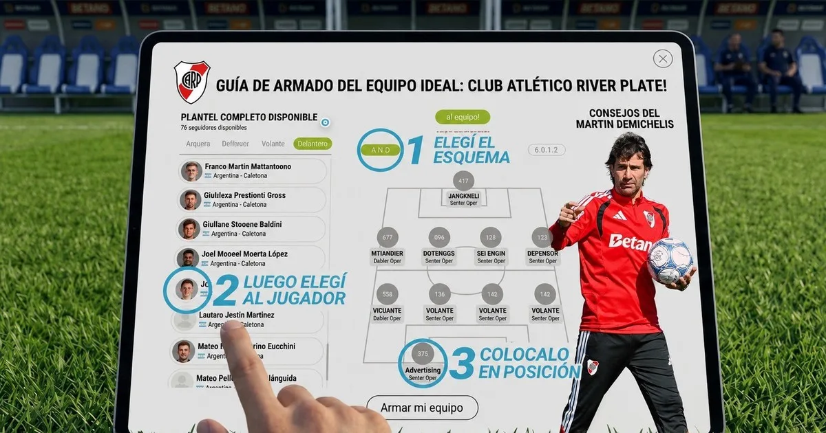 Con una sorpresa, el 11 que eligieron los hinchas de River para enfrentar a Estudiantes RC