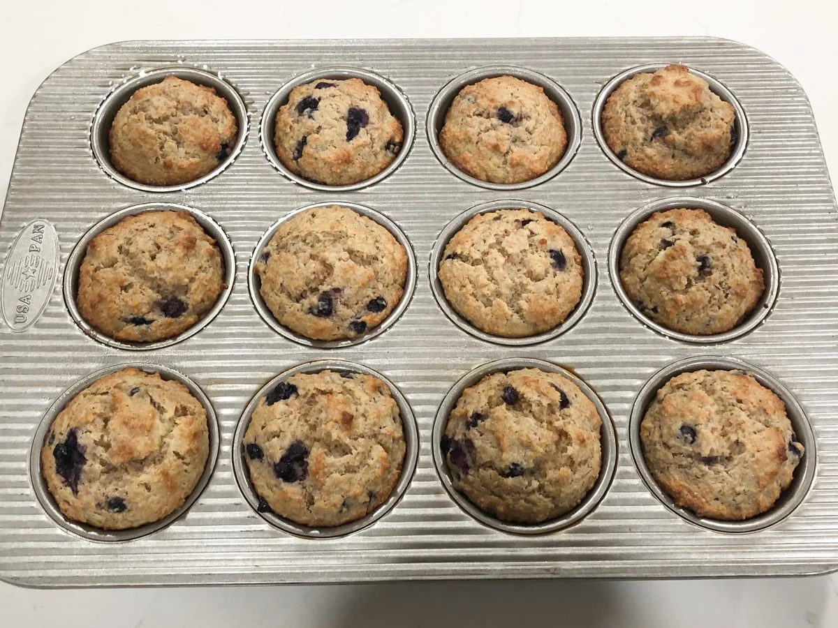 I made Ina Garten's blueberry muffins. The simple recipe was a hit with the whole family.