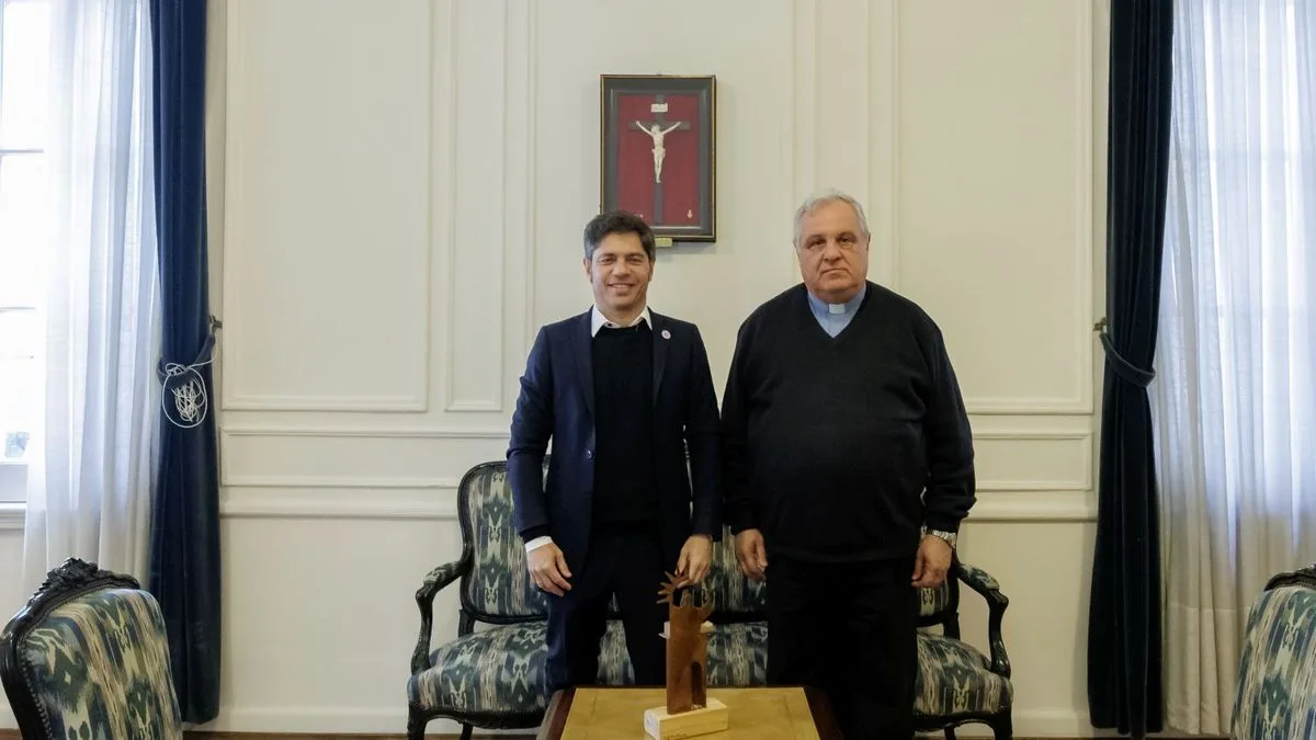 Visita del papa León XIV: Axel Kicillof se reunió con el presidente de la Conferencia Episcopal Argentina