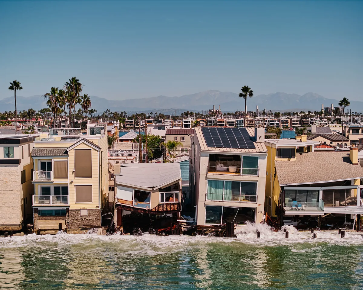 ‘The house was toast’: Surf swallows California homes