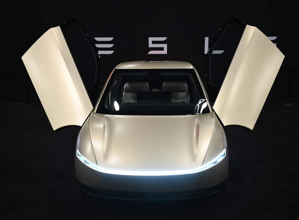 Tesla’s stock is leading S&P 500 gainers as investors prepare for a Cybercab launch