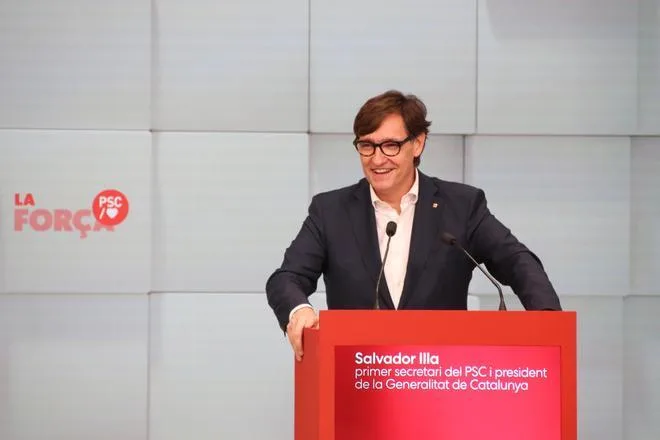 Illa apela al voto útil a Sánchez para frenar a Feijóo y Abascal: "El penalti que lo tire el veterano"