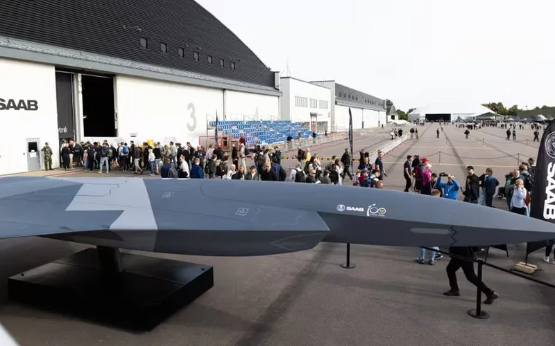 Saab apresenta conceito de aeronave de combate não tripulada