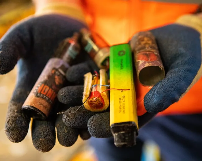 Battery fires at recycling centres are costing UK £1bn a year, figures show