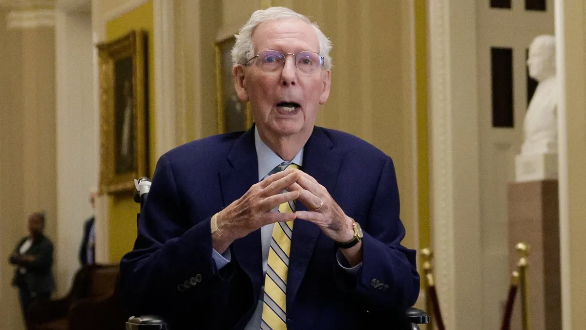 McConnell Returns to Capitol After 92 Days as Questions About His Health Persist