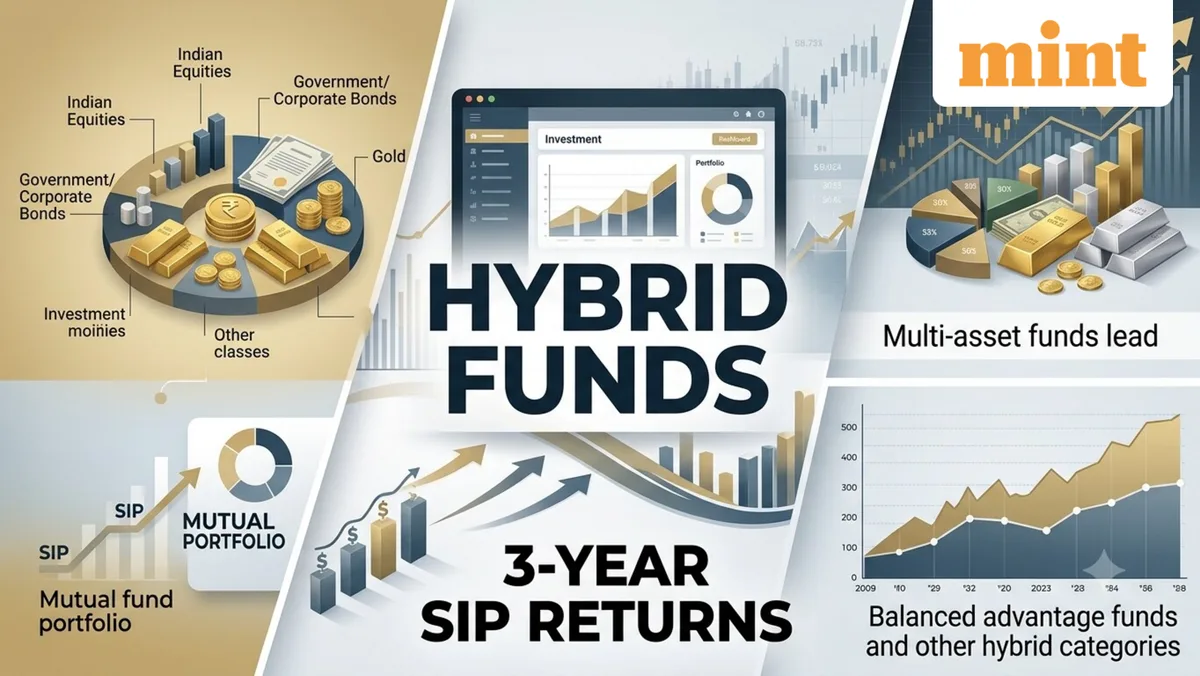 Hybrid fund performance: Multi-asset allocation schemes lead 3-year SIP returns, balanced advantage lags