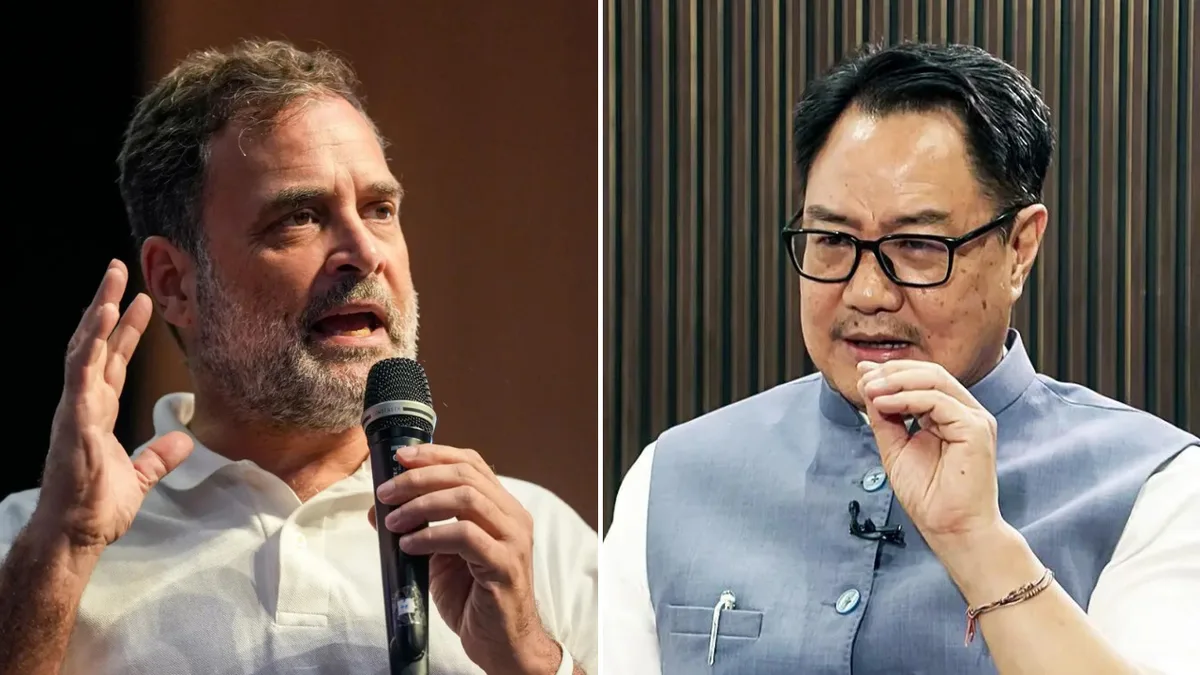 'Don't lie to children': Rahul slams Rijiju over 'no one harmed' claim