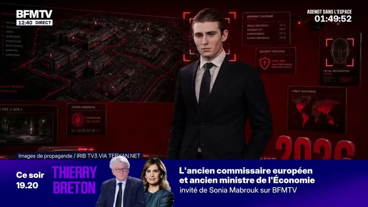 La télévision d'État iranienne diffuse une vidéo menaçant Barron Trump, fils du président américain