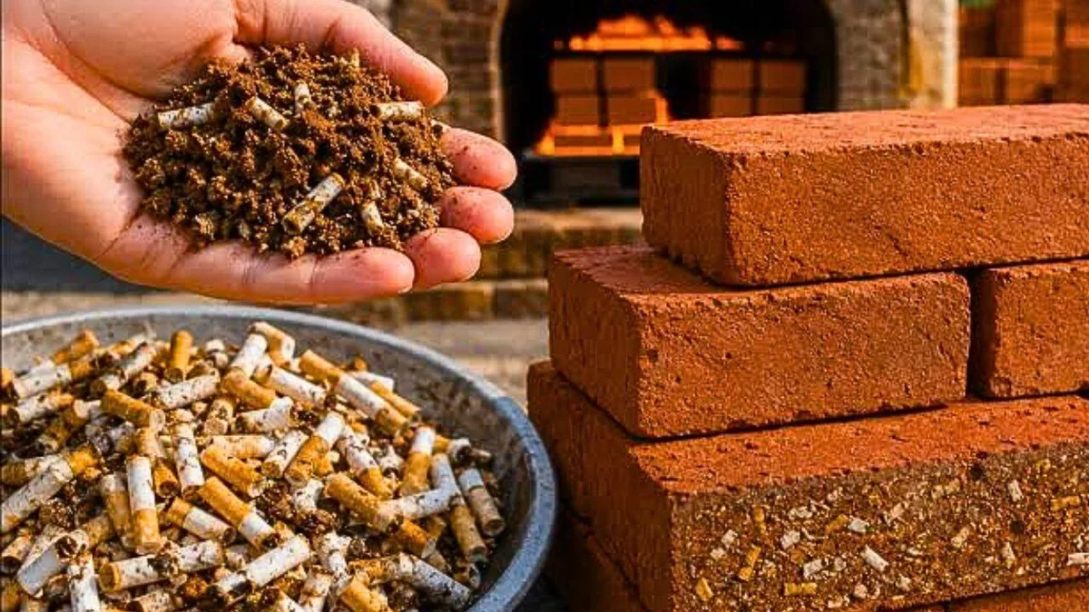 RMIT researchers turn cigarette butts into bricks, reducing firing energy use by 10%