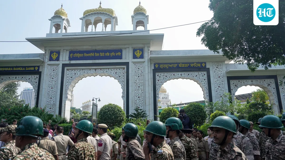 Delhi Police clarify after video shows cops wearing shoes on Bangla Sahib premises, allege 'malicious intent'